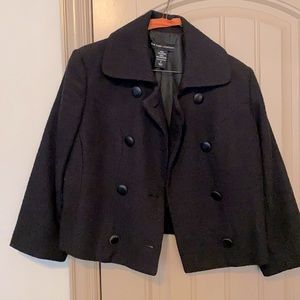 New York & Company Small Black Peacoat